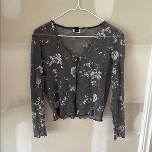 Floral Sheer Cardigan